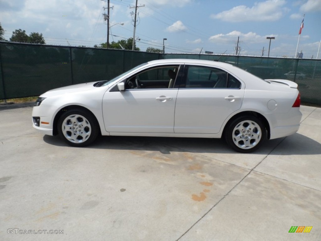 2011 Fusion SE - White Platinum Tri-Coat / Camel photo #6