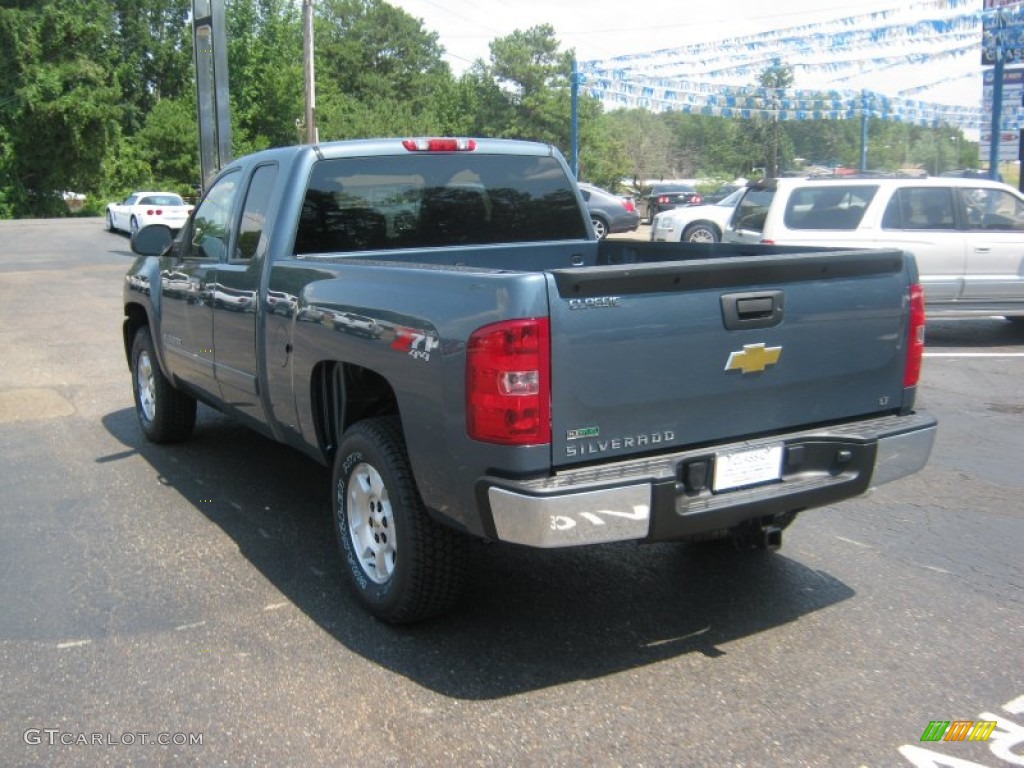 2011 Silverado 1500 LT Extended Cab 4x4 - Blue Granite Metallic / Ebony photo #3