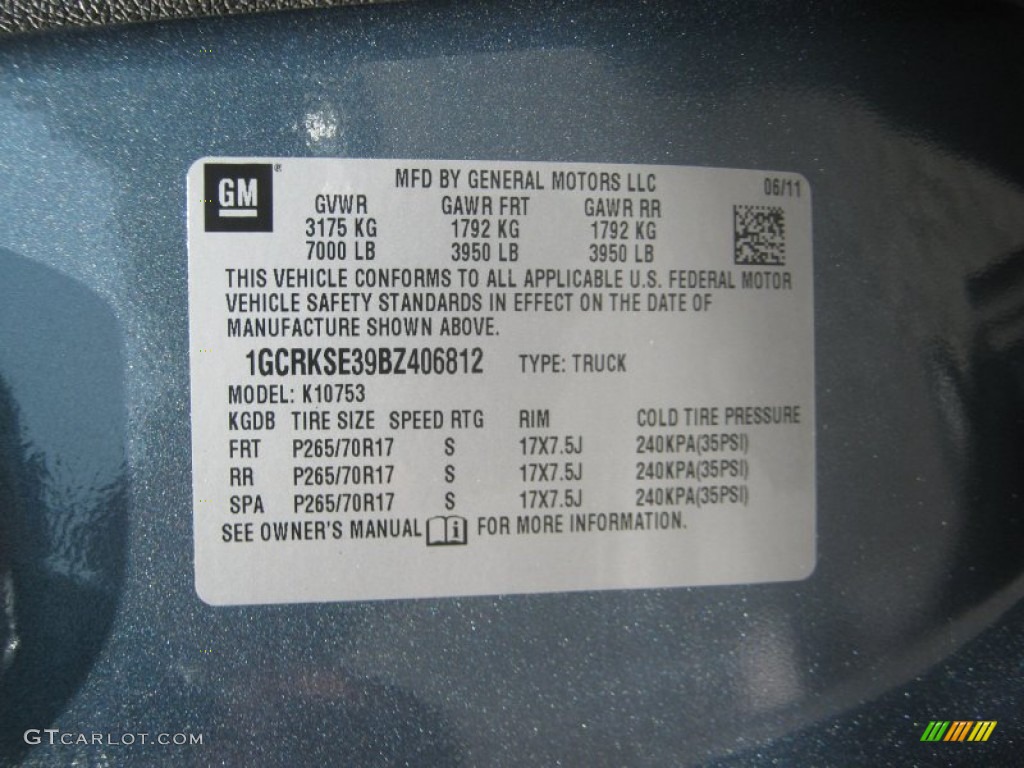 2011 Silverado 1500 LT Extended Cab 4x4 - Blue Granite Metallic / Ebony photo #27