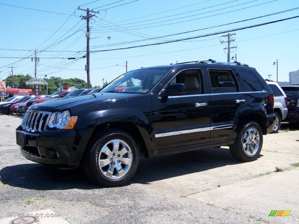 2008 Grand Cherokee Overland 4x4 - Black / Khaki photo #1