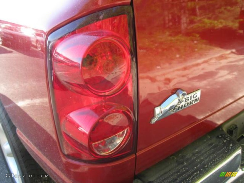 2008 Ram 1500 Big Horn Edition Quad Cab 4x4 - Inferno Red Crystal Pearl / Medium Slate Gray photo #5