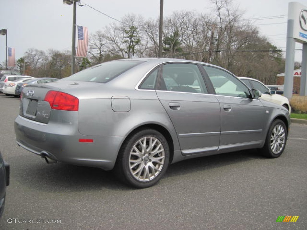 2008 A4 2.0T quattro Sedan - Quartz Grey Metallic / Black photo #3