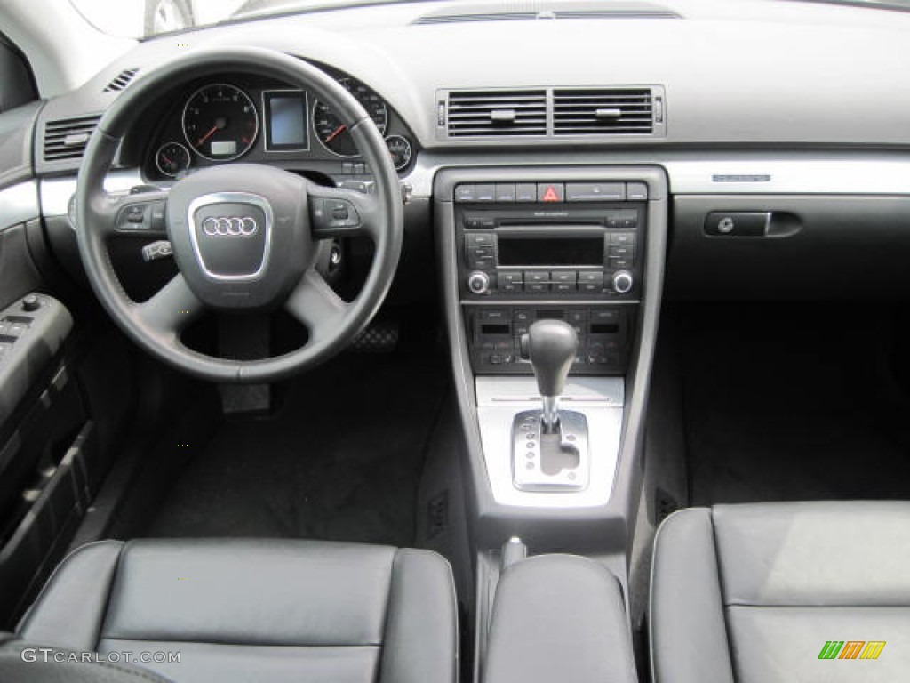 2008 A4 2.0T quattro Sedan - Quartz Grey Metallic / Black photo #5