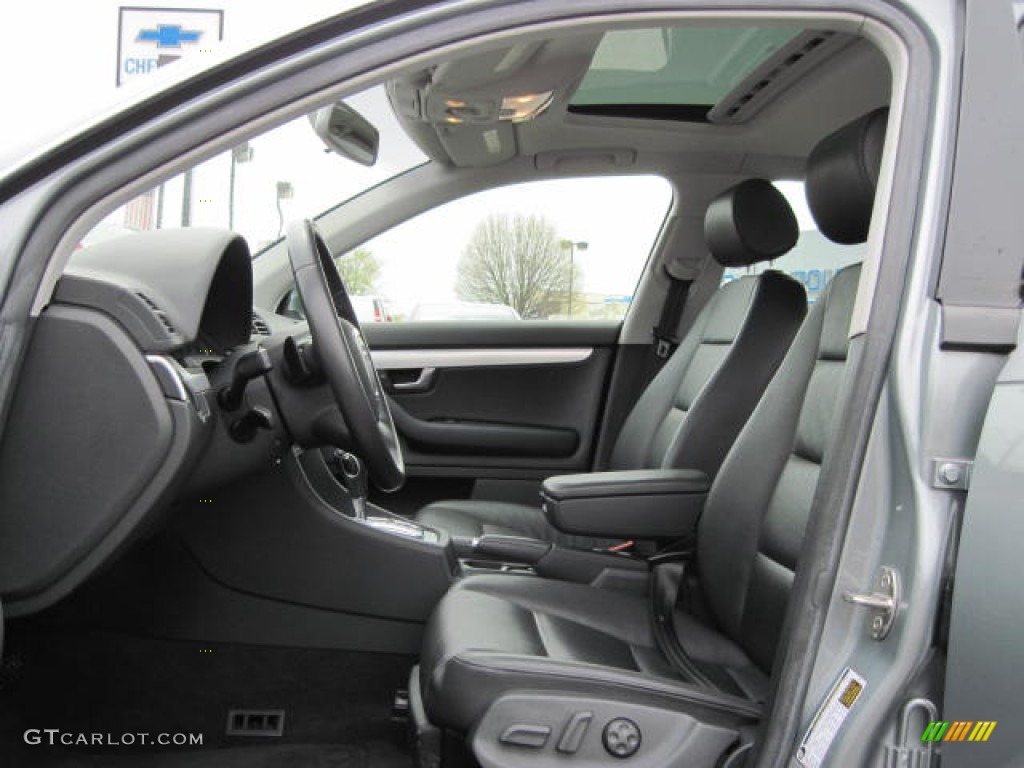 2008 A4 2.0T quattro Sedan - Quartz Grey Metallic / Black photo #6