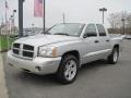 Bright Silver Metallic 2007 Dodge Dakota SLT Quad Cab 4x4 Exterior