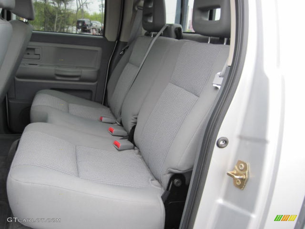 Medium Slate Gray Interior 2007 Dodge Dakota SLT Quad Cab 4x4 Photo #51344704