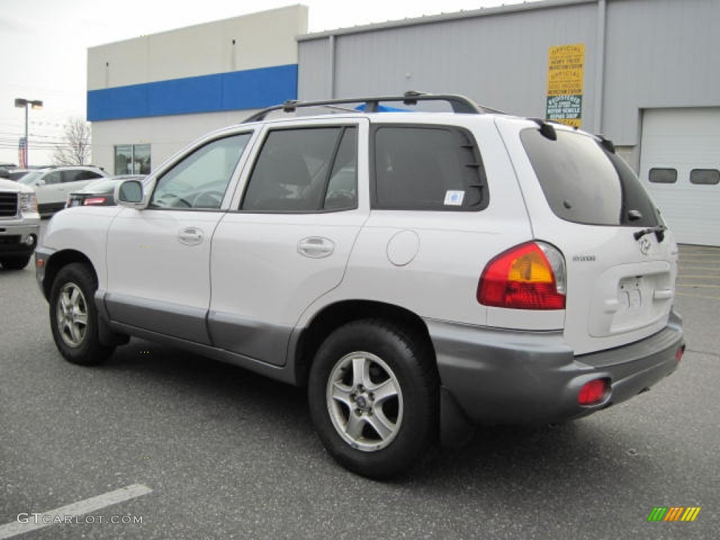 2003 Santa Fe GLS 4WD - Nordic White / Gray photo #2