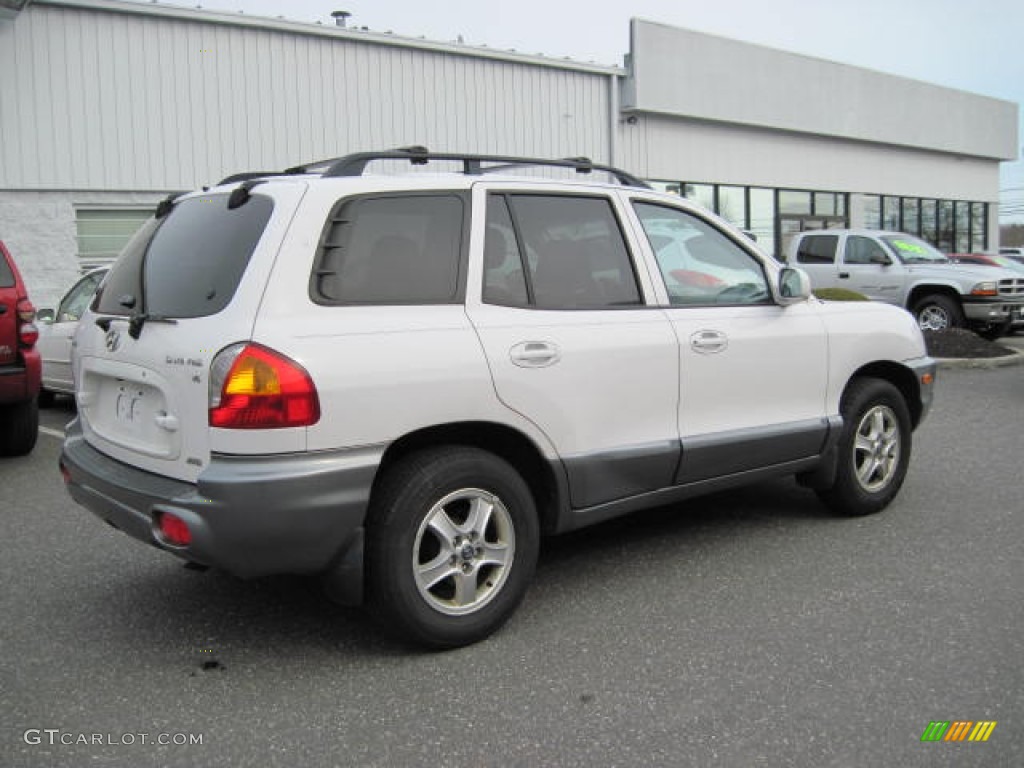 2003 Santa Fe GLS 4WD - Nordic White / Gray photo #3