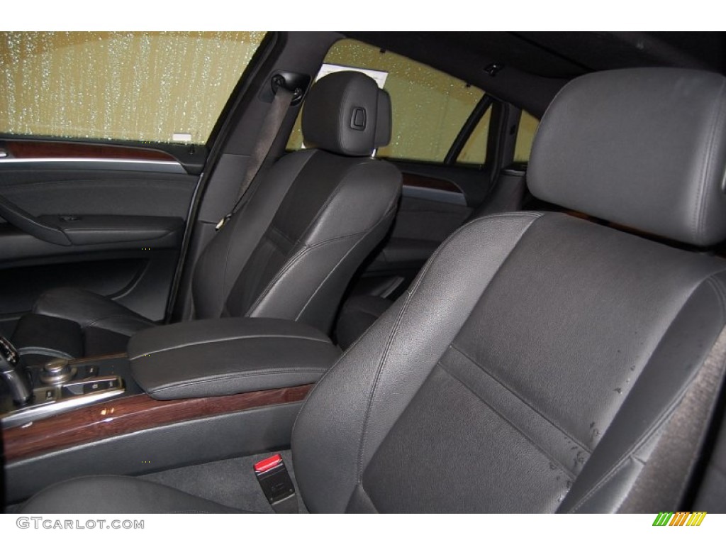 2009 X6 xDrive50i - Space Grey Metallic / Black Nevada Leather photo #20