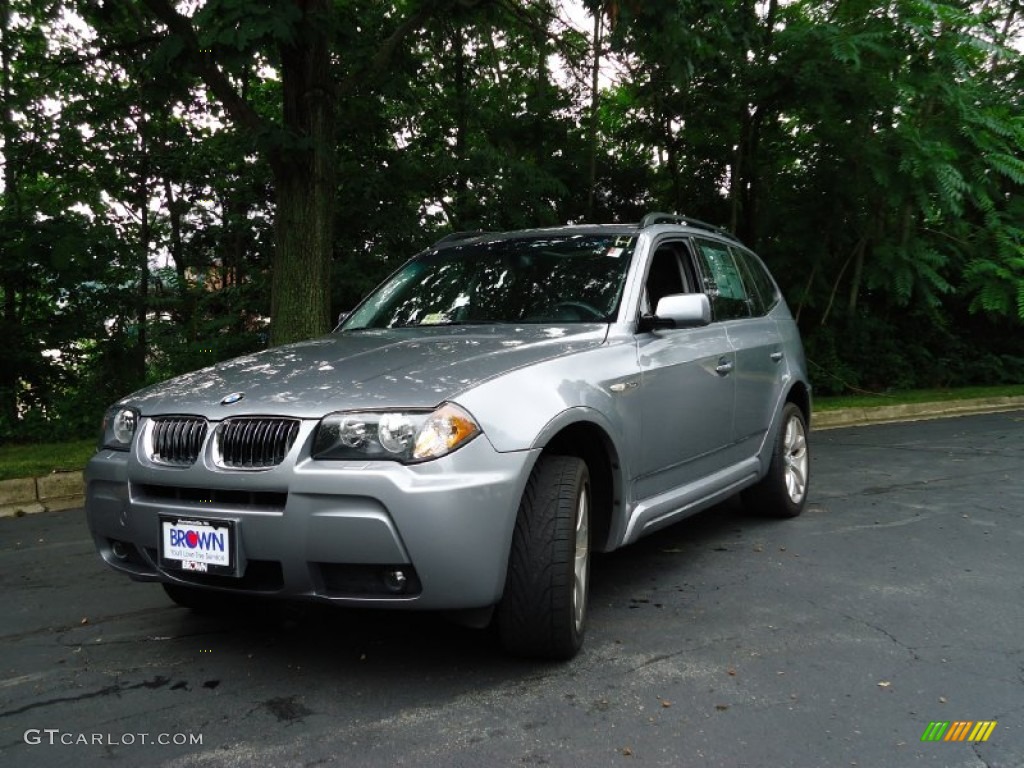 Titanium Silver Metallic 2006 BMW X3 3.0i Exterior Photo #51346525