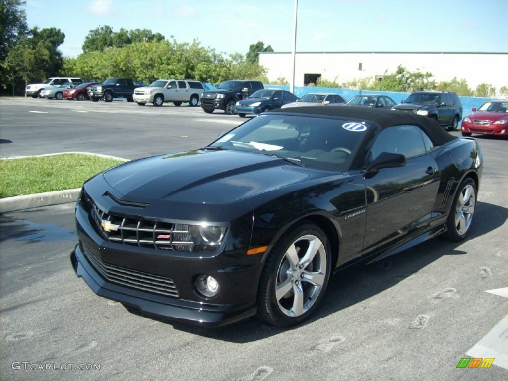 2011 Camaro SS/RS Convertible - Black / Black photo #1