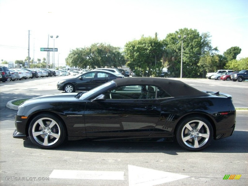 2011 Camaro SS/RS Convertible - Black / Black photo #3