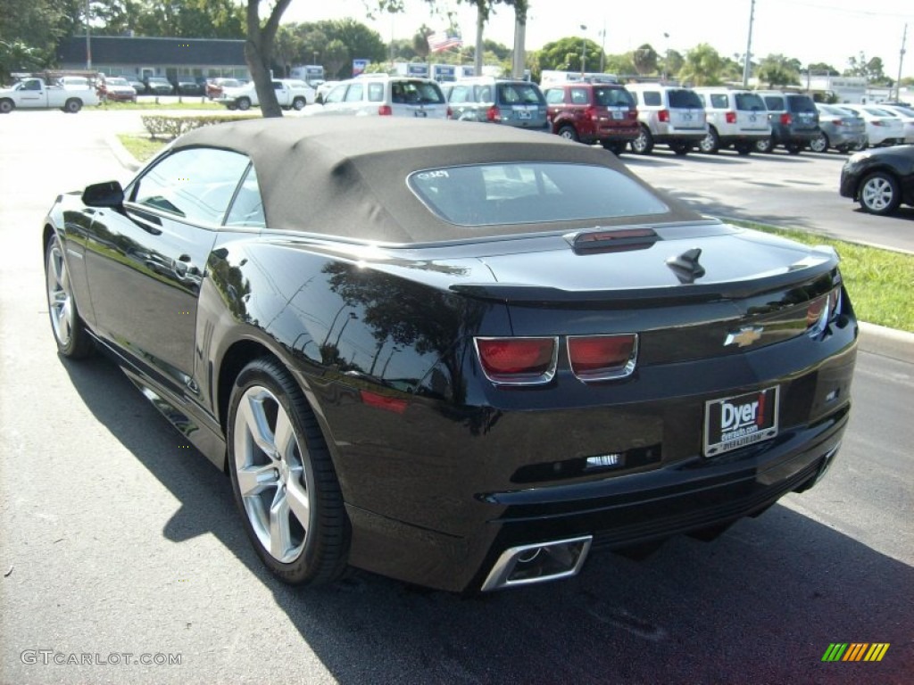 2011 Camaro SS/RS Convertible - Black / Black photo #4