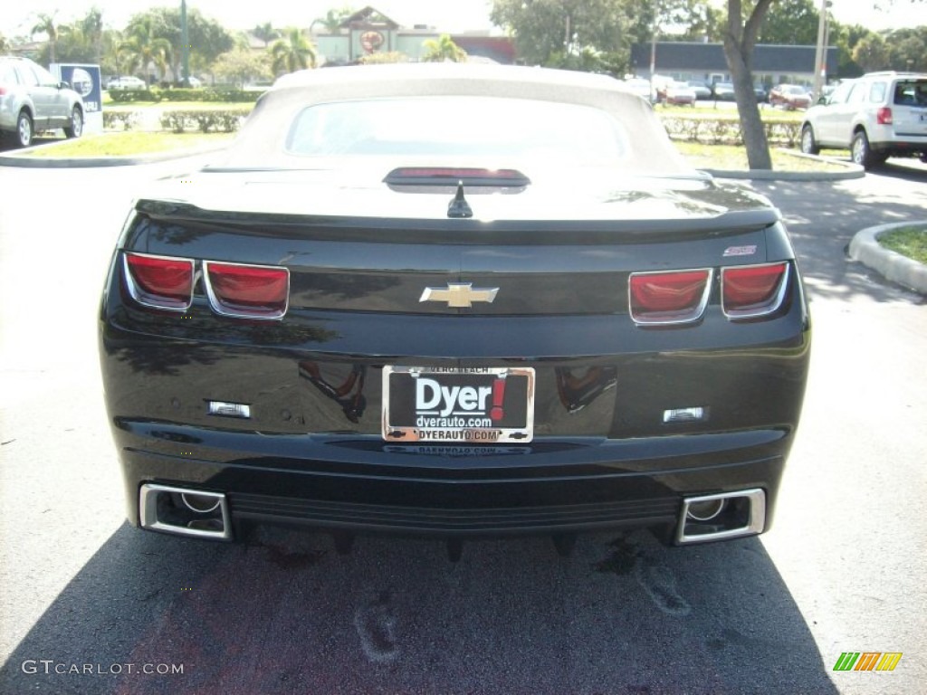 2011 Camaro SS/RS Convertible - Black / Black photo #5