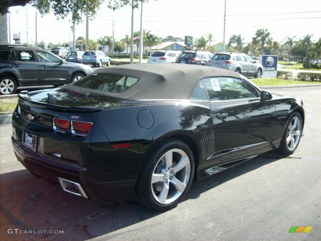 2011 Camaro SS/RS Convertible - Black / Black photo #6