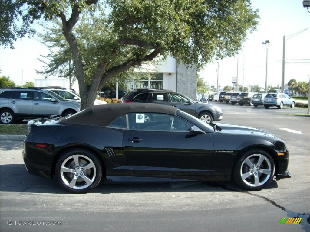 2011 Camaro SS/RS Convertible - Black / Black photo #7