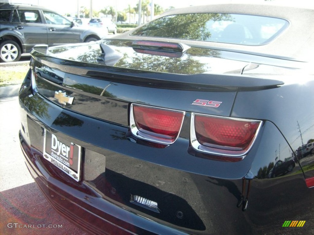 2011 Camaro SS/RS Convertible - Black / Black photo #9