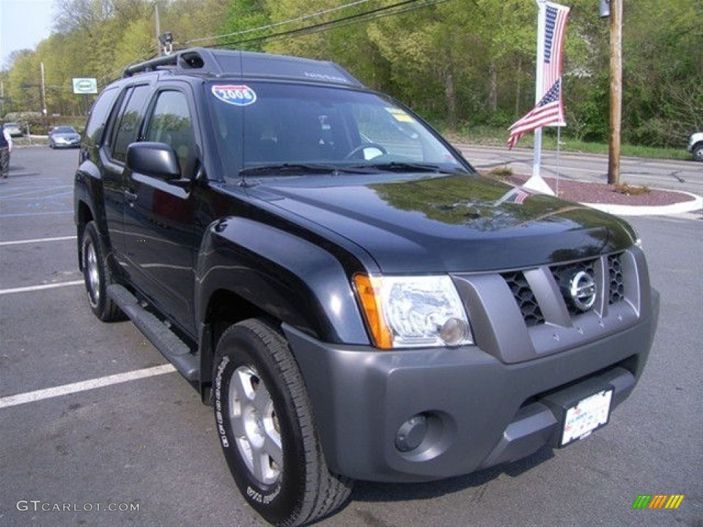 2008 Xterra S 4x4 - Super Black / Steel/Graphite photo #1