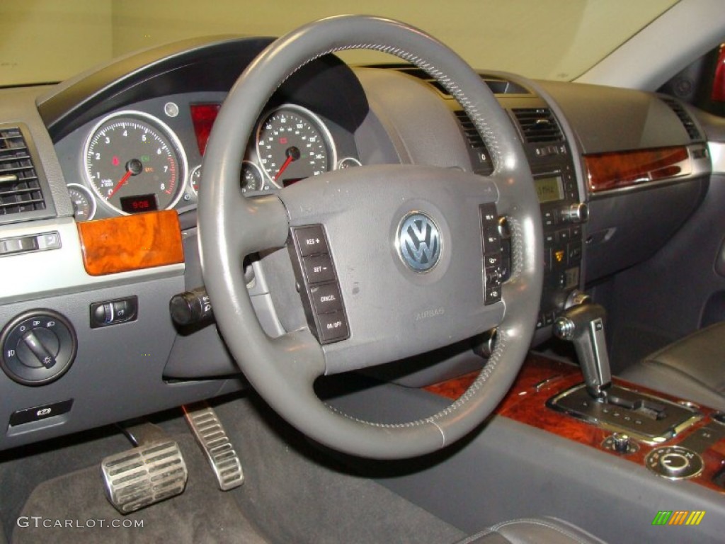 2006 Volkswagen Touareg V8 Anthracite Dashboard Photo #51349046