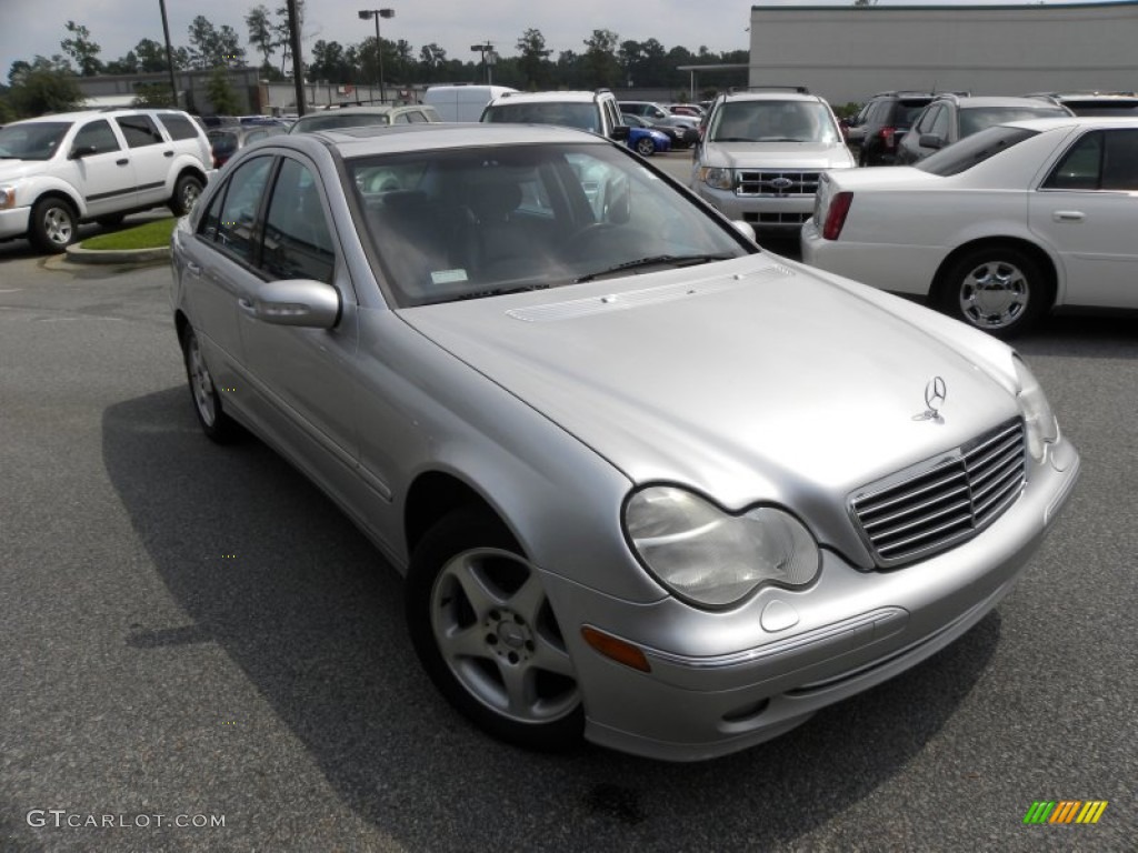 2001 C 320 Sedan - Brilliant Silver Metallic / Charcoal Black photo #1