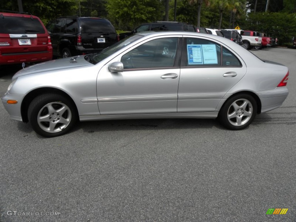 2001 C 320 Sedan - Brilliant Silver Metallic / Charcoal Black photo #2