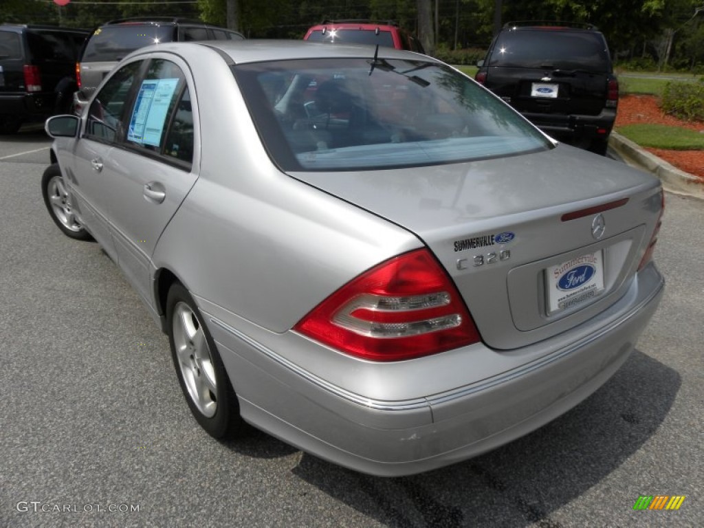 2001 C 320 Sedan - Brilliant Silver Metallic / Charcoal Black photo #15