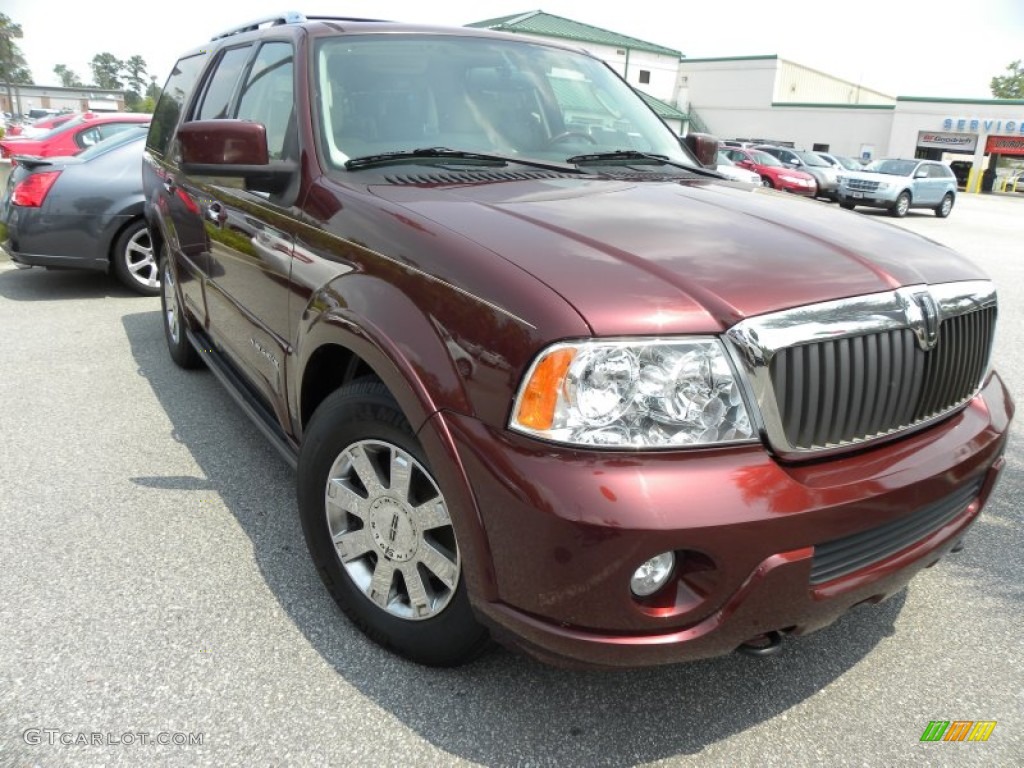 2003 Navigator Luxury - Autumn Red Metallic / Light Parchment photo #1