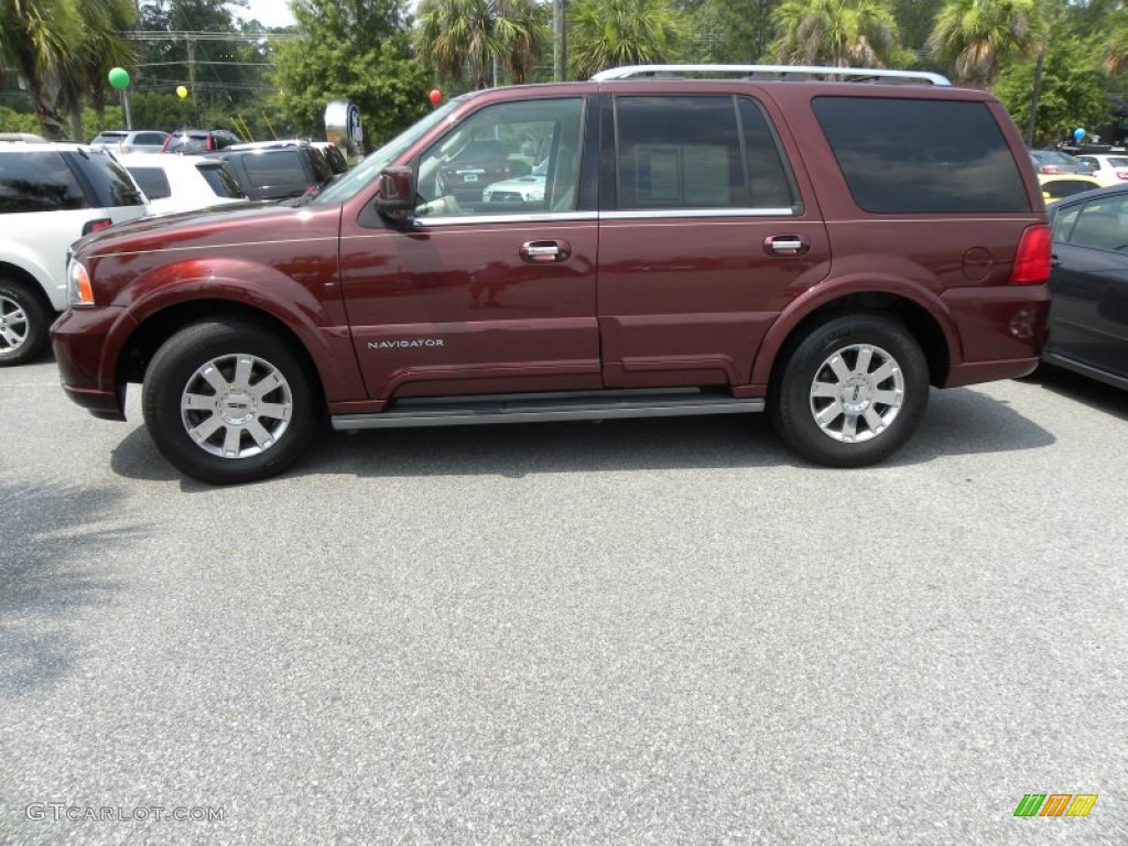 2003 Navigator Luxury - Autumn Red Metallic / Light Parchment photo #2