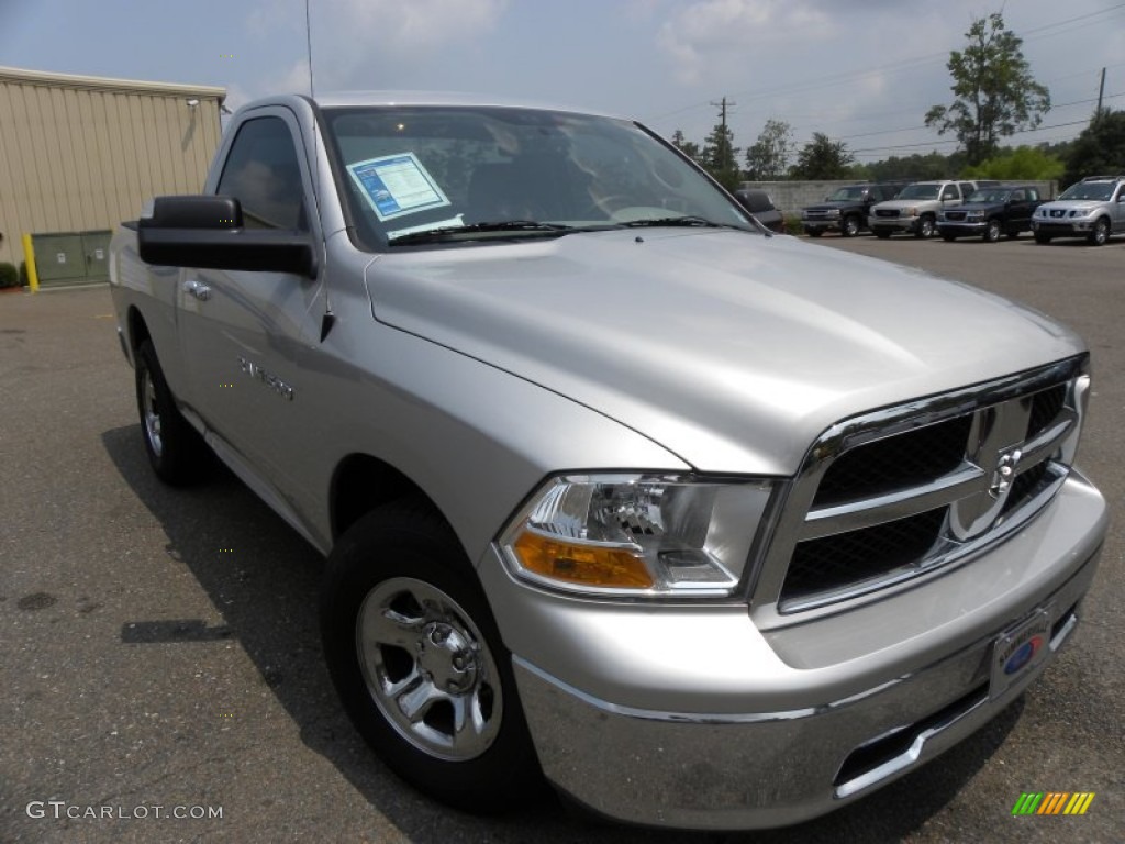 2011 Ram 1500 SLT Regular Cab - Bright Silver Metallic / Dark Slate Gray/Medium Graystone photo #1