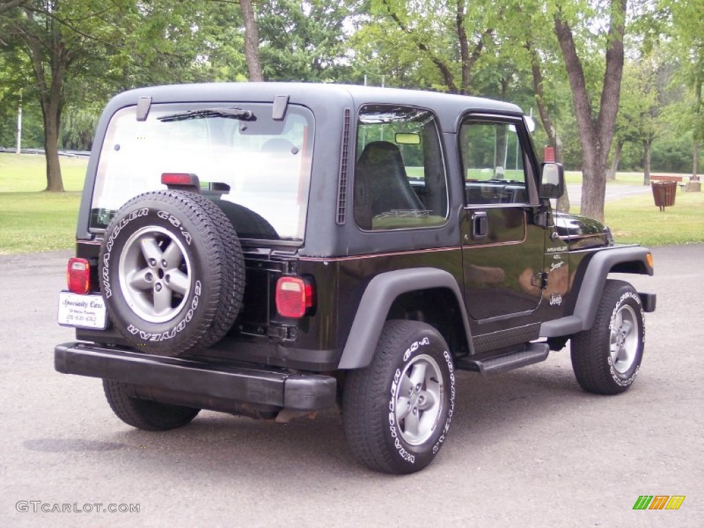 1999 Wrangler Sport 4x4 - Black / Agate photo #9