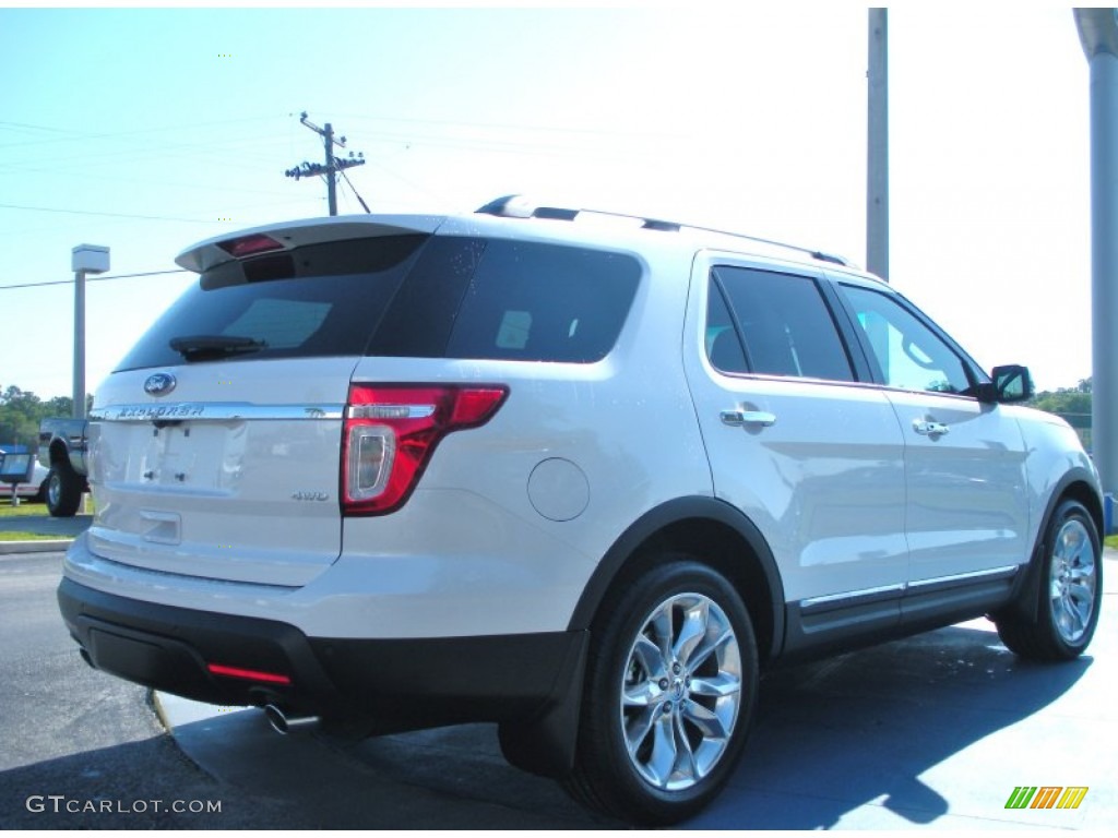 2011 Explorer Limited 4WD - White Platinum Tri-Coat / Charcoal Black photo #3