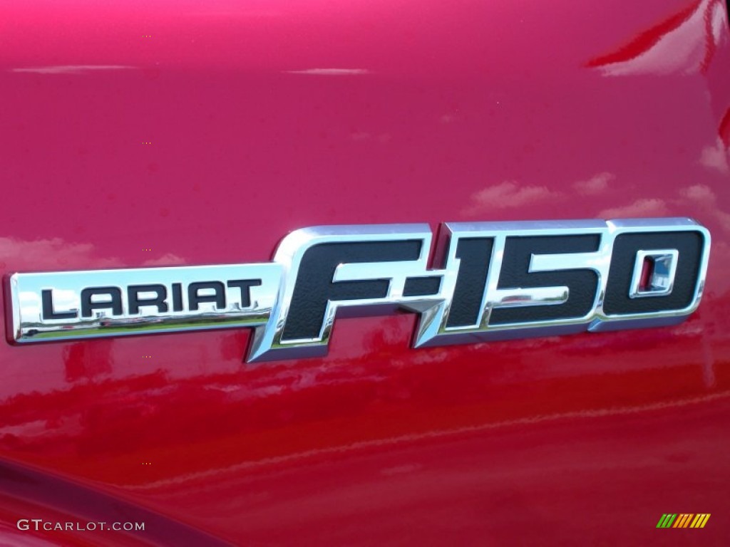 2011 F150 Lariat SuperCrew 4x4 - Red Candy Metallic / Pale Adobe photo #4