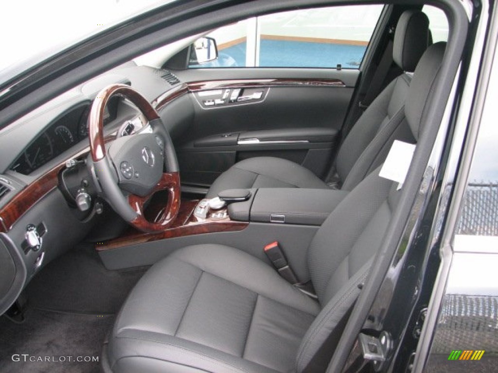 Black Interior 2011 Mercedes-Benz S 550 4Matic Sedan Photo #51356177