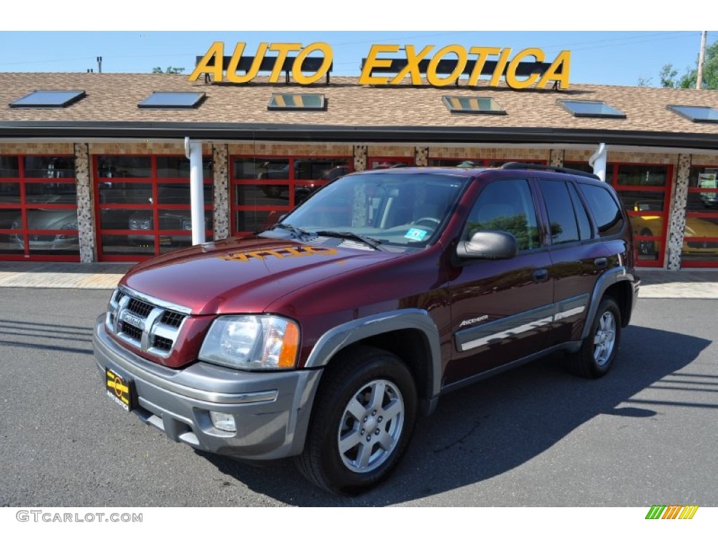 2004 Ascender S 4x4 - Napa Red Metallic / Pewter photo #1