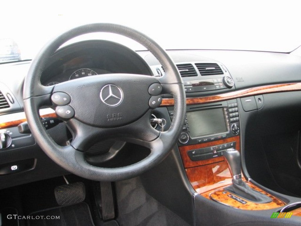 2008 Mercedes-Benz E 350 4Matic Wagon Black Dashboard Photo #51357461