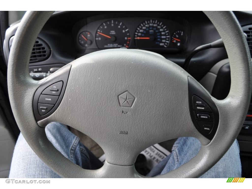 1997 Dodge Caravan Standard Caravan Model Gray Steering Wheel Photo #51357536