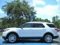 2011 White Platinum Tri-Coat Ford Explorer XLT  photo #2