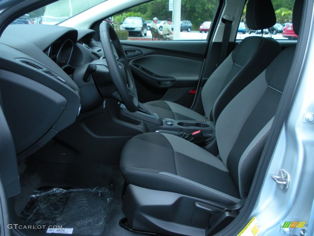 Charcoal Black Interior 2012 Ford Focus S Sedan Photo #51357989