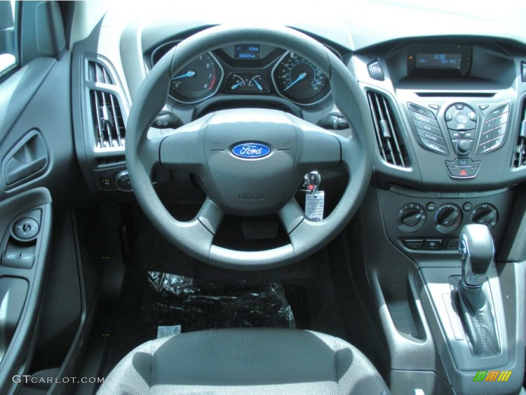 2012 Ford Focus S Sedan Charcoal Black Dashboard Photo #51358013