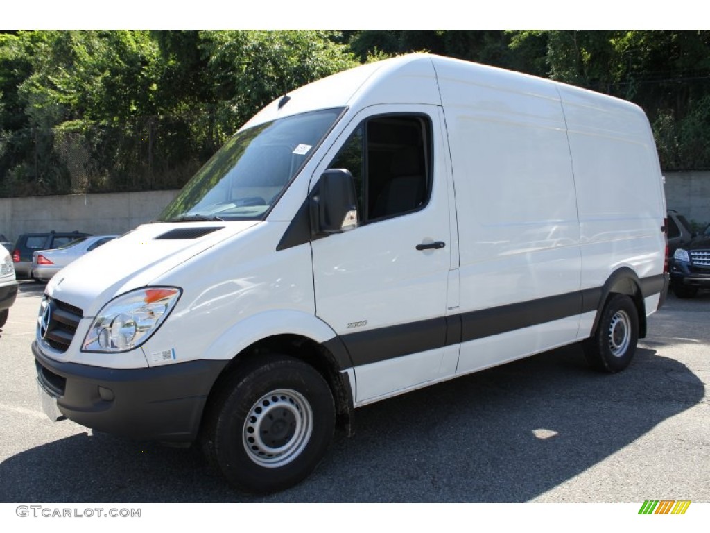 2011 Sprinter 2500 High Roof Cargo Van - Arctic White / Black photo #1