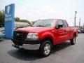 2005 Bright Red Ford F150 XL SuperCab 4x4  photo #4