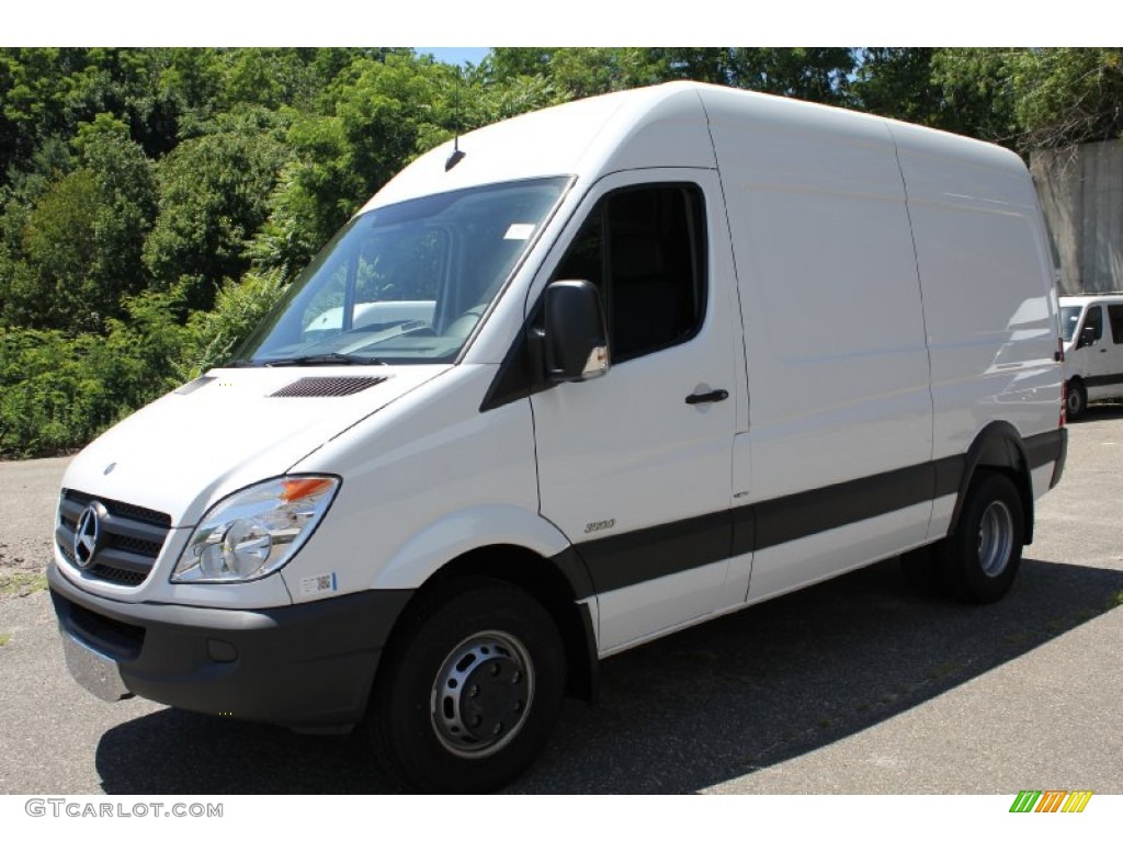 2011 Sprinter 3500 High Roof Cargo Van - Arctic White / Black photo #1