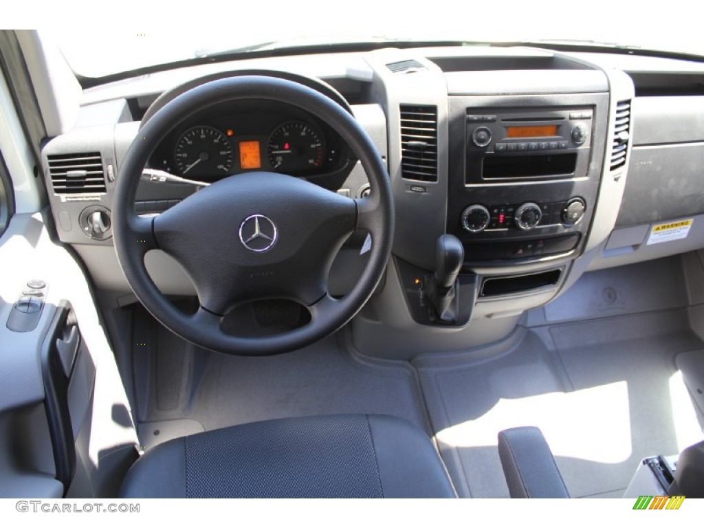 Black Interior 2011 Mercedes-Benz Sprinter 3500 High Roof Cargo Van Photo #51359069