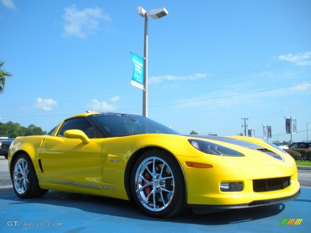 Velocity Yellow 2009 Chevrolet Corvette Z06 GT1 Championship Edition Exterior Photo #51360218