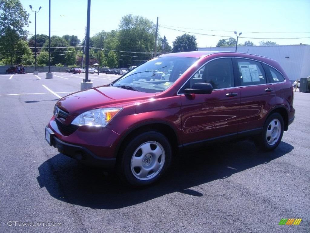 2008 CR-V LX 4WD - Tango Red Pearl / Gray photo #26