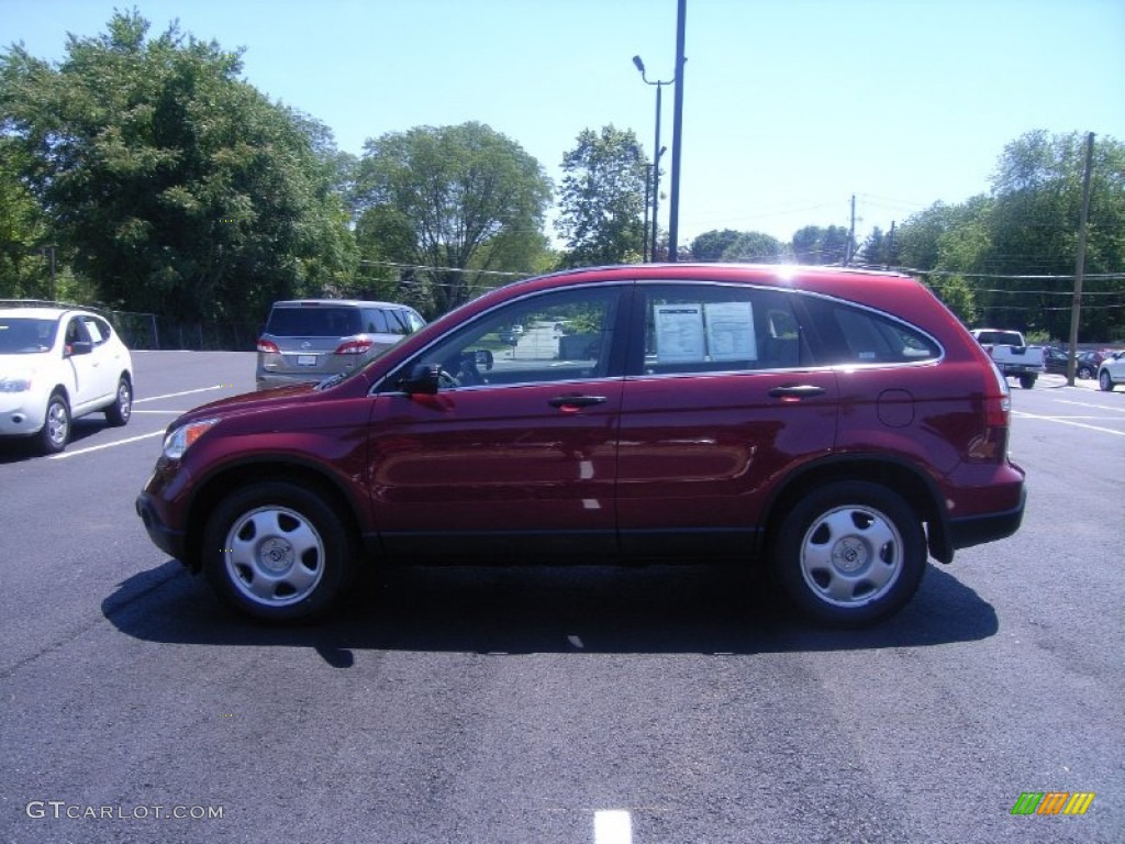 2008 CR-V LX 4WD - Tango Red Pearl / Gray photo #27