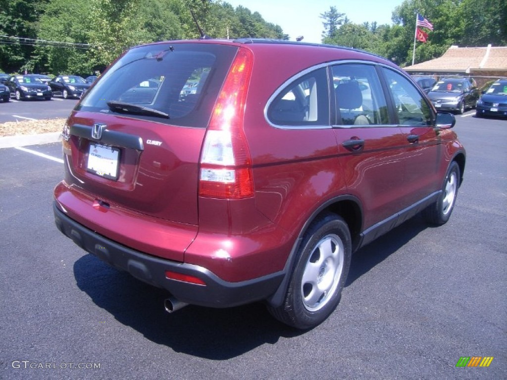 2008 CR-V LX 4WD - Tango Red Pearl / Gray photo #29