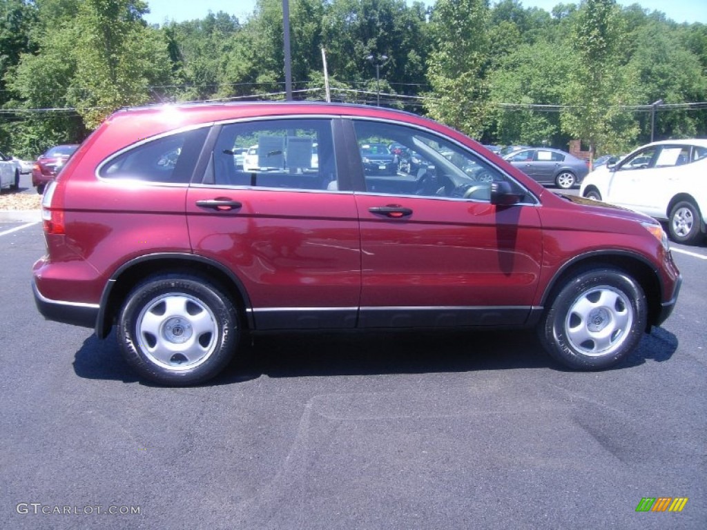 2008 CR-V LX 4WD - Tango Red Pearl / Gray photo #30