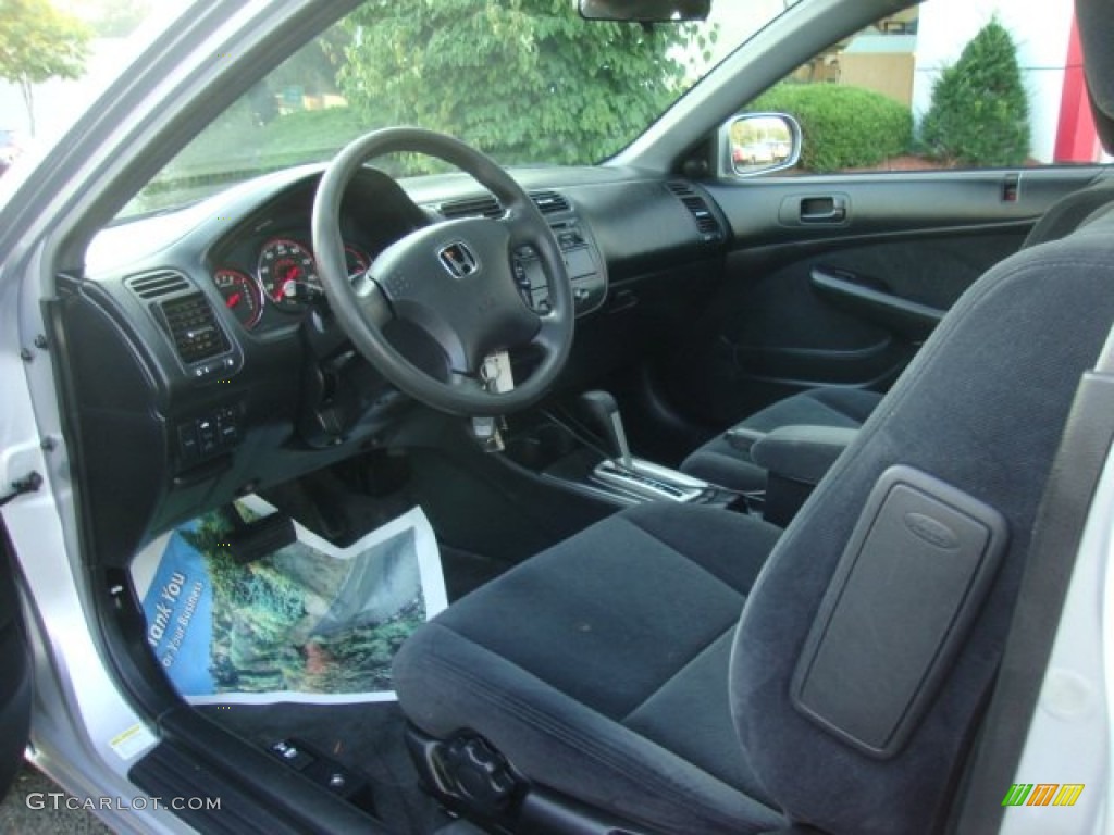 Black Interior 2003 Honda Civic Ex Coupe Photo 51360533