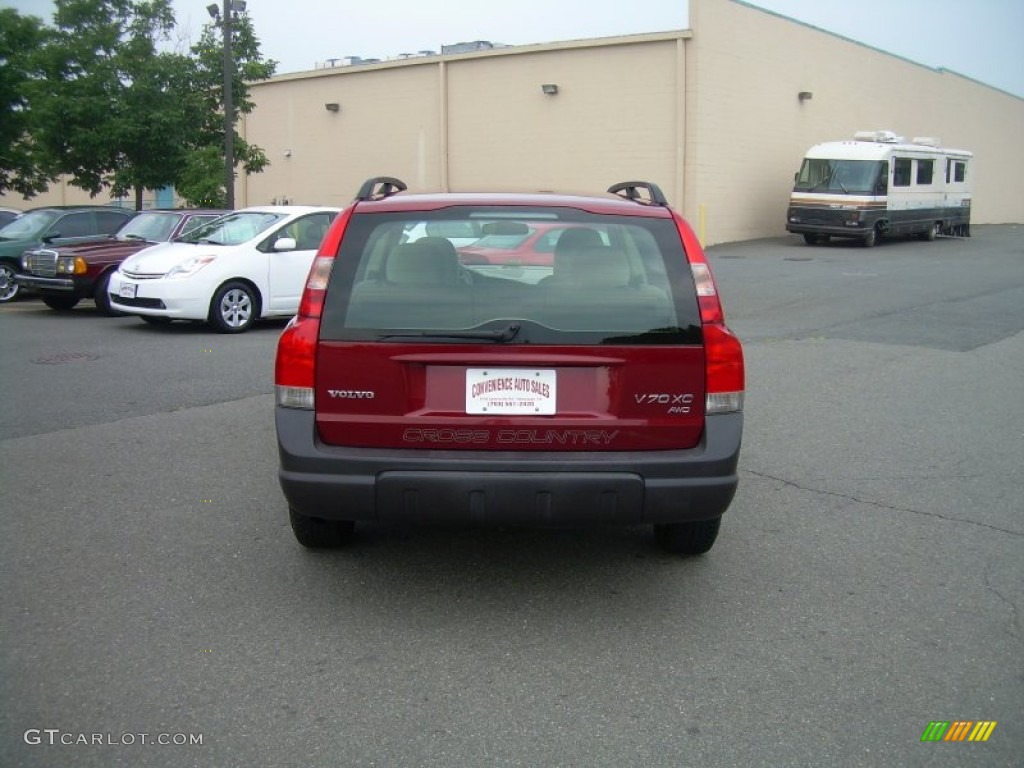 2001 V70 XC AWD - Venetian Red / Taupe photo #6